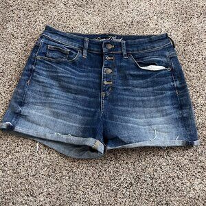 Universal Thread Women's Mid Waist sz 10/30 Stretch Cuffed Jean Denim Shorts